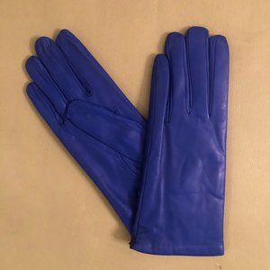 Sermoneta Royal Blue Leather Gloves